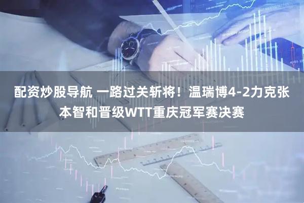 配资炒股导航 一路过关斩将！温瑞博4-2力克张本智和晋级WTT重庆冠军赛决赛